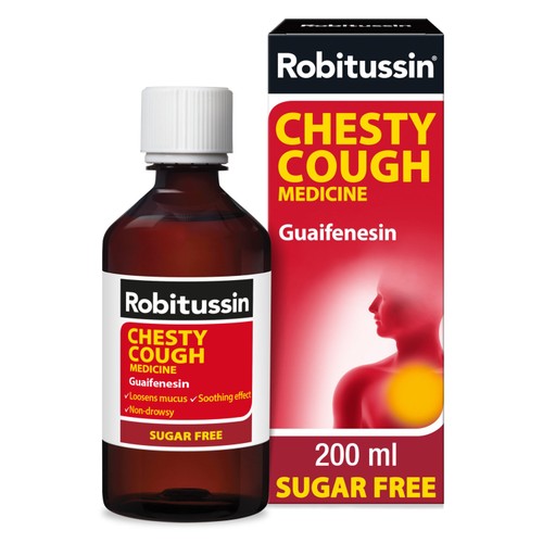 Robitussin Chesty Cough Medicine Sugar Free