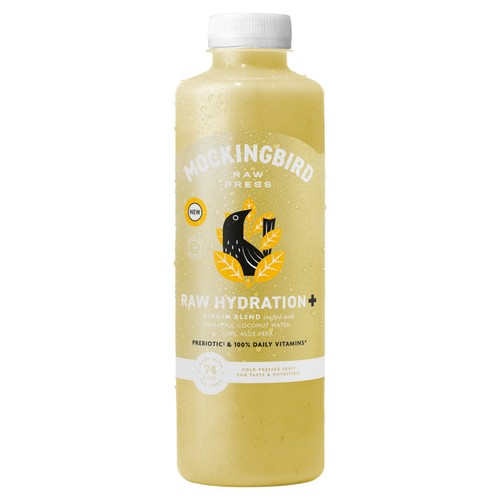 Mockingbird Raw Hydration Juice, Coconut Water, Pineapple, Lime