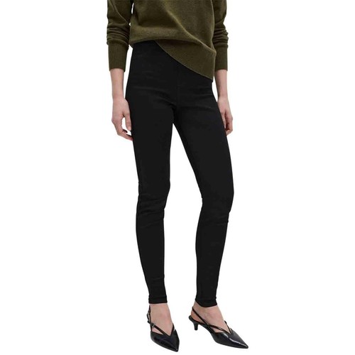 M&S Womens Pull on High Waisted Jegging, 12, Black thumbnail 3