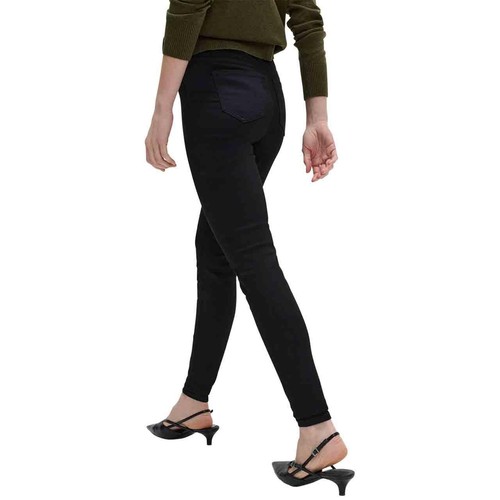 M&S Womens Pull on High Waisted Jegging, 16, Black thumbnail 5