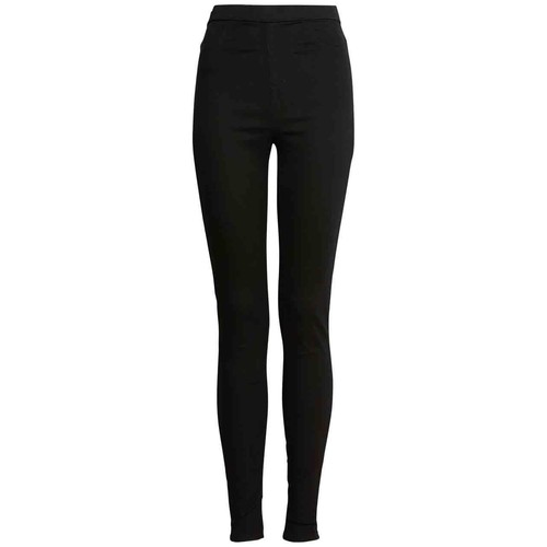 M&S Womens Pull on High Waisted Jegging, 8, Black
