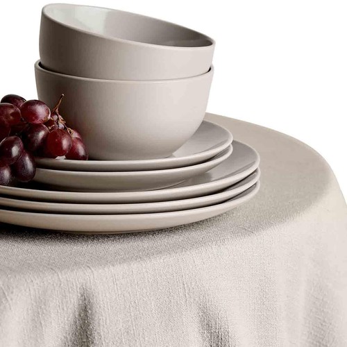 M&S 12 Piece Everyday Stoneware Dinner Set, Natural thumbnail 4