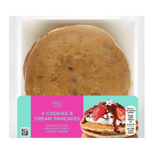 M&S 4 Cookies & Cream Pancakes thumbnail 3