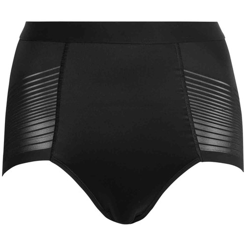 M&S Womens Body Define Firm Control No VPL Briefs, 8, Black thumbnail 3