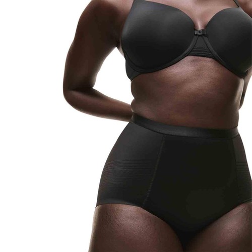 M&S Womens Body Define Firm Control No VPL Briefs, 18, Black thumbnail 4