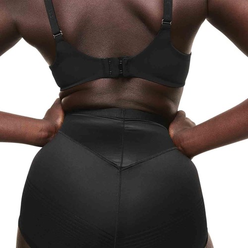 M&S Womens Body Define Firm Control No VPL Briefs, 18, Black thumbnail 7