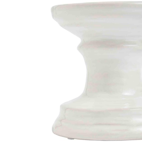 M&S Ceramic Pillar Candle Holder, White thumbnail 4