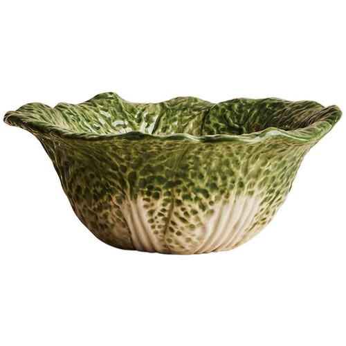 M&S Cabbage Medium Serving Bowl, Forest Green