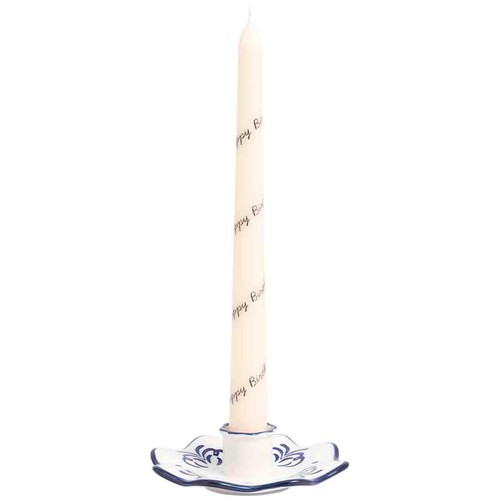 M&S Collection Happy Birthday Dinner Candles, White thumbnail 2