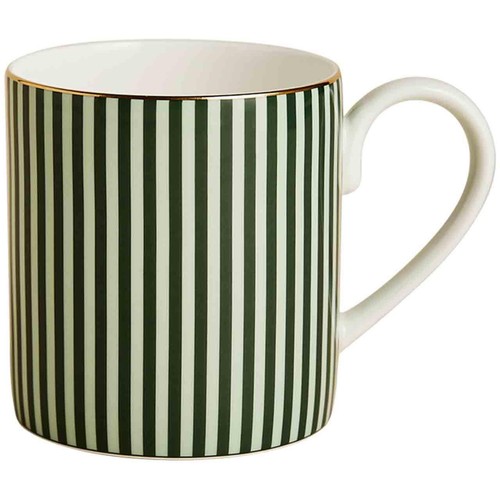 M&S Hampton Stripe Mug, Green