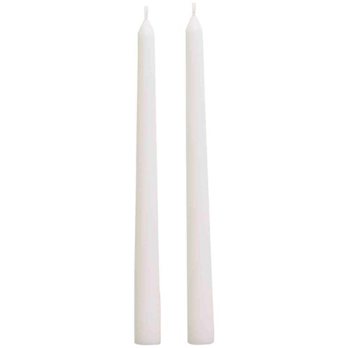 M&S Tapered Dinner Candles, White thumbnail 2