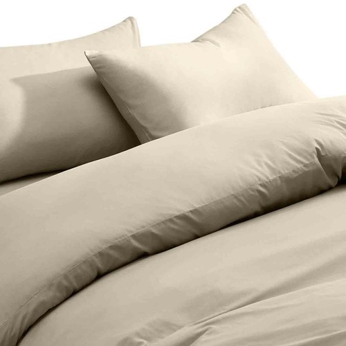 M&S Cotton Rich Bedding Set, Double, Light Cream thumbnail 2