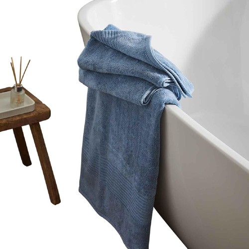 M&S Luxury Egyptian Cotton Face Towels, Denim thumbnail 5