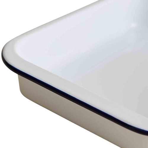 M&S Enamel 29cm Small Roaster, Dark Blue thumbnail 2