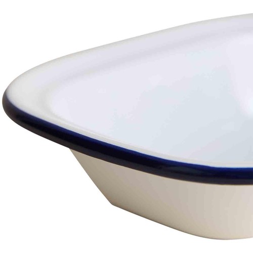M&S Enamel 20cm Pie Dish, Dark Blue thumbnail 3