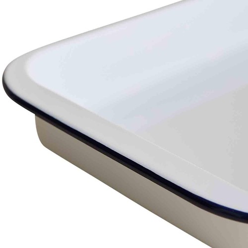 M&S Enamel 41cm Roaster, Dark Blue thumbnail 3