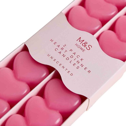 M&S Heart Dinner Candles thumbnail 3