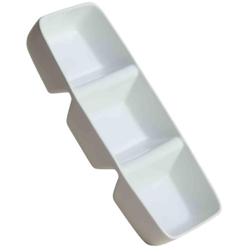 M&S Maxim Three Part Divided Dish, White