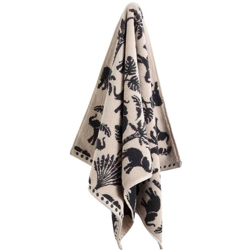 M&S Pure Cotton Elephant Palm Towel, Bath Towel, Charcoal thumbnail 5