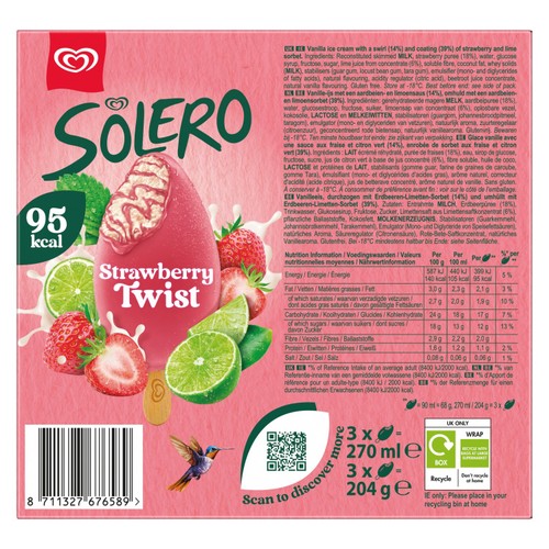 Solero Strawberry Twist Ice Cream Sticks thumbnail 4