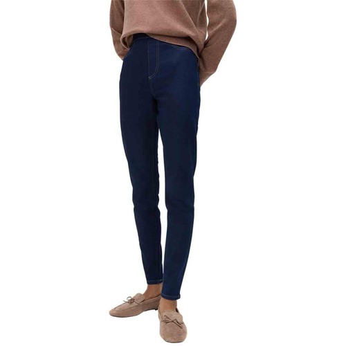 M&S High Waisted Jegging, 8, Dark Indigo thumbnail 3