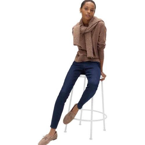 M&S High Waisted Jegging, 12, Dark Indigo thumbnail 5
