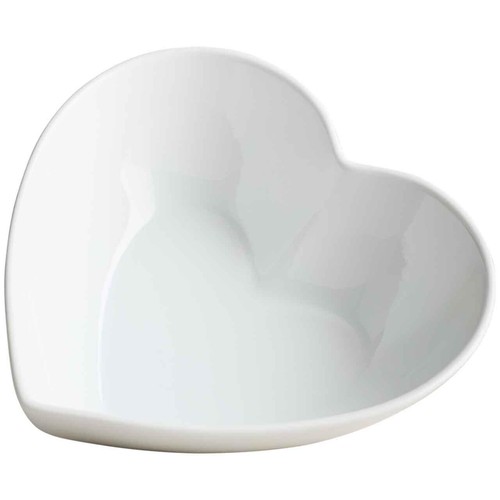 M&S Maxim Medium Heart Serving Bowl, White
