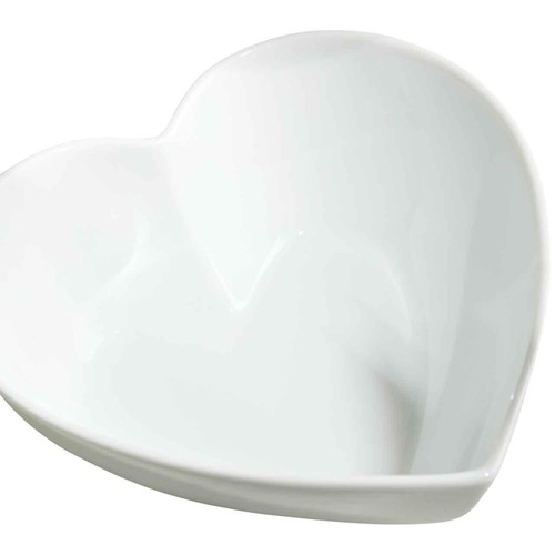 M&S Maxim Medium Heart Serving Bowl, White thumbnail 2