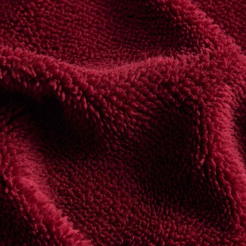 M&S Teddy Fleece Bedding Set, Single, Burgundy thumbnail 4