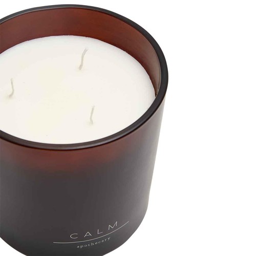 M&S Calm 3 Wick Candle, Amber thumbnail 4