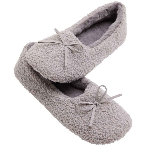 M&S Borg Ballet Slipper, Size 5, Light Grey