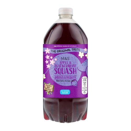M&S Apple & Blackcurrant Double Strength Squash thumbnail 2
