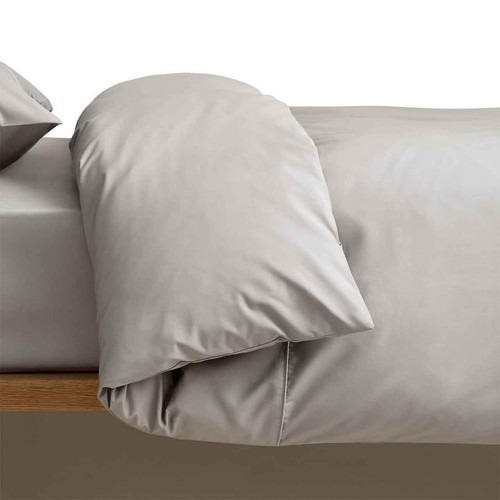 M&S Egyptian Cotton 230 Thread Count Duvet Cover, Single (3 ft), Smoke