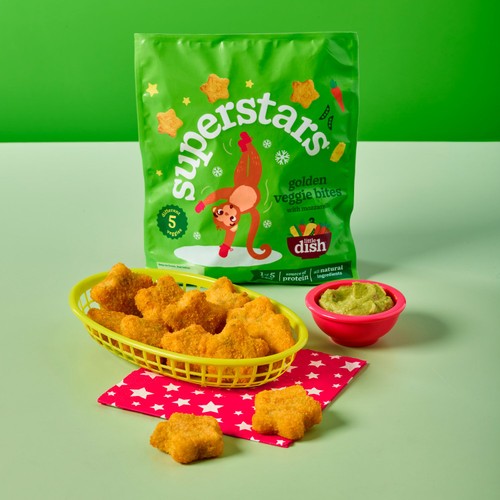 Little Dish Superstars Golden Veggie Bites with Mozzarella thumbnail 3