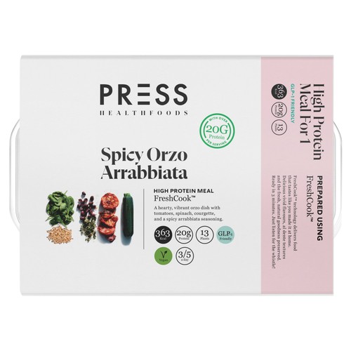 PRESS Healthfoods Spicy Orzo Arrabbiata