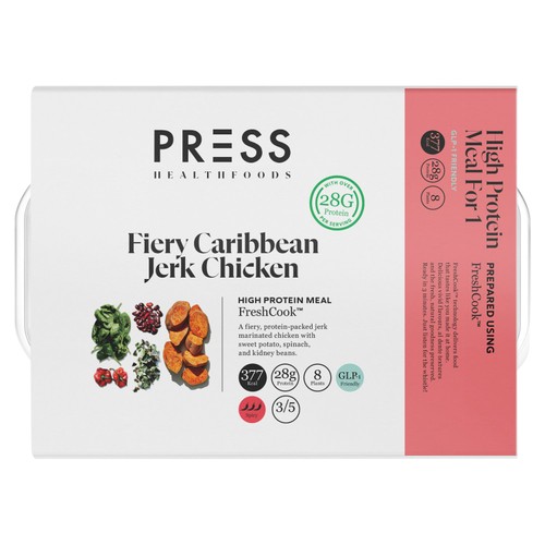 PRESS Healthfoods Fiery Caribbean Jerk Chicken