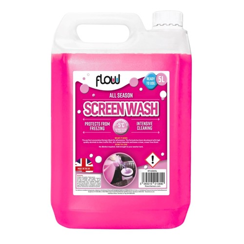 Flow Pink 5L Ready To Use Screen Wash