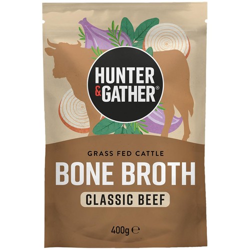 Hunter & Gather Grass-Fed Bone Broth Classic Beef