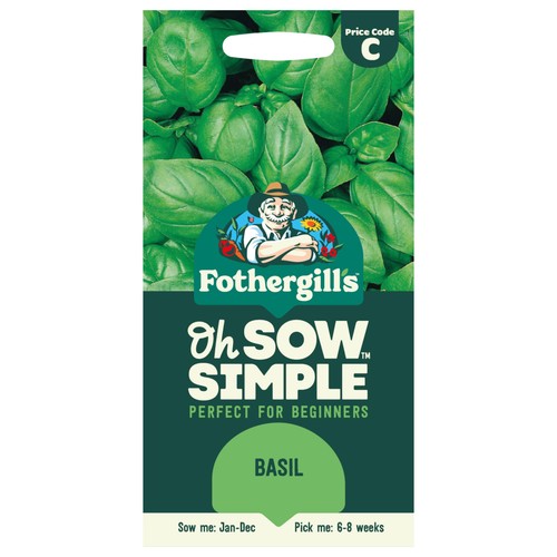 Mr Fothergills Seeds Oh Sow Simple Basil