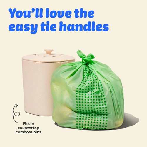 Who Gives A Crap Compostable Food Waste Bags 11L thumbnail 3