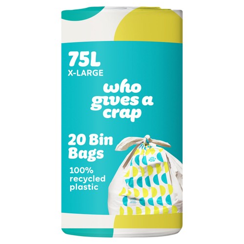 Who Gives A Crap Super Strong  Bin Bags 75L