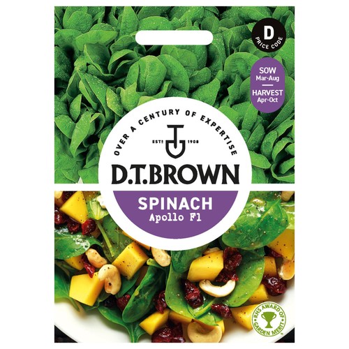 Mr Fothergills Seeds DT Brown Spinach Apollo F1