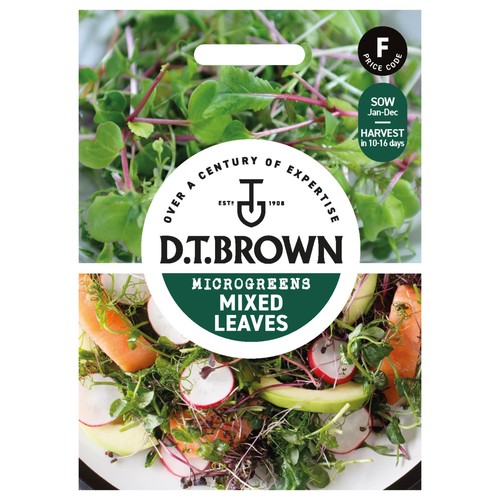 Mr Fothergills Seeds DT Brown Mixed Leaves Gourmet Garnish