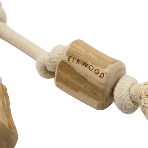 Elkwood Double Coffee Wood Rope Toy thumbnail 2