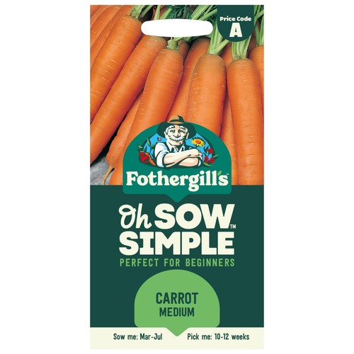 Mr Fothergills Seeds Oh Sow Simple Carrot Medium