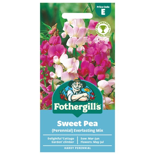 Mr Fothergills Seeds Sweet Pea Perennial Everlasting Mix
