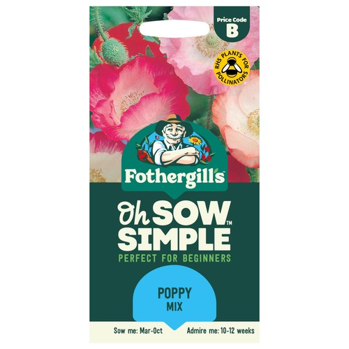 Mr Fothergills Seeds Oh Sow Simple Poppy Mix