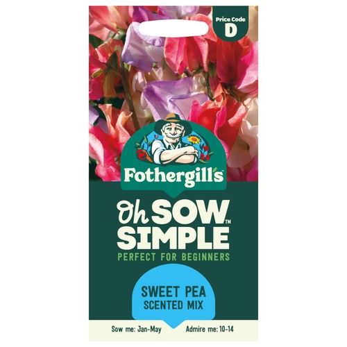 Mr Fothergills Seeds Oh Sow Simple Sweet Pea Scented Mix