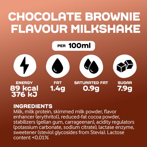 Arla Protein Milkshake Chocolate Brownie thumbnail 5