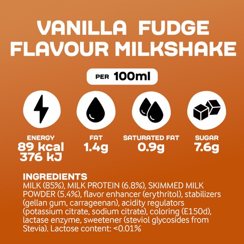 Arla Protein Milkshake Vanilla Fudge thumbnail 5